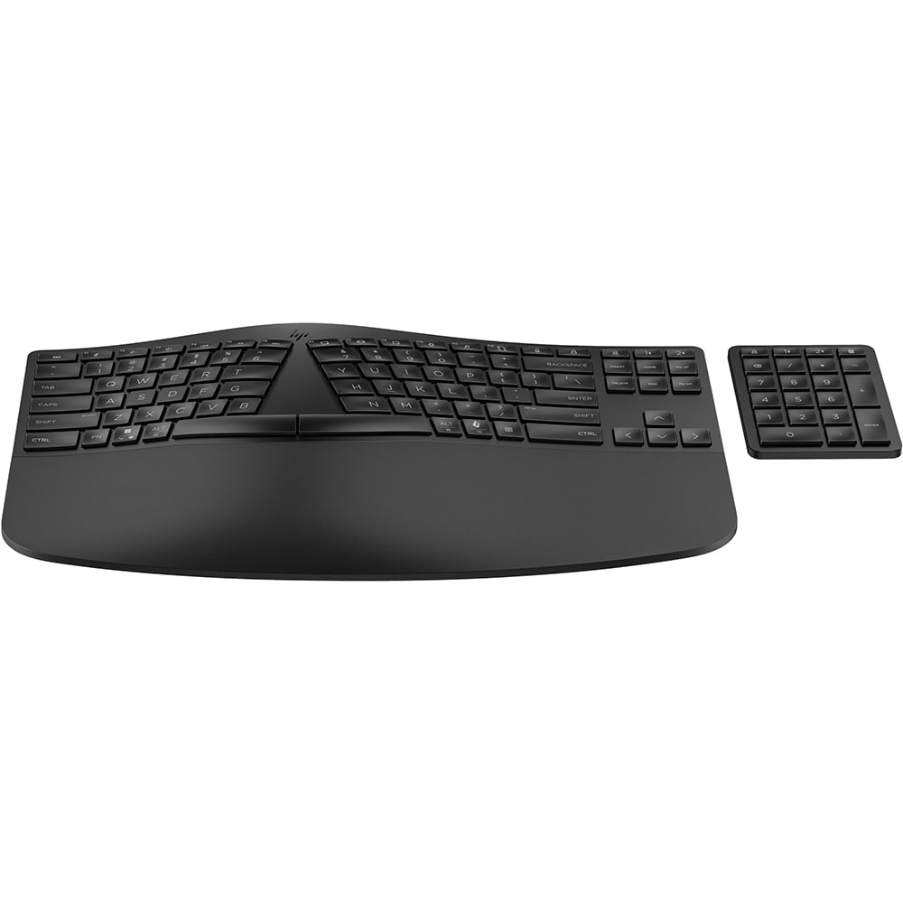 Tastatura wireless HP 960 Ergonomic, Bleutooth, USB, negru