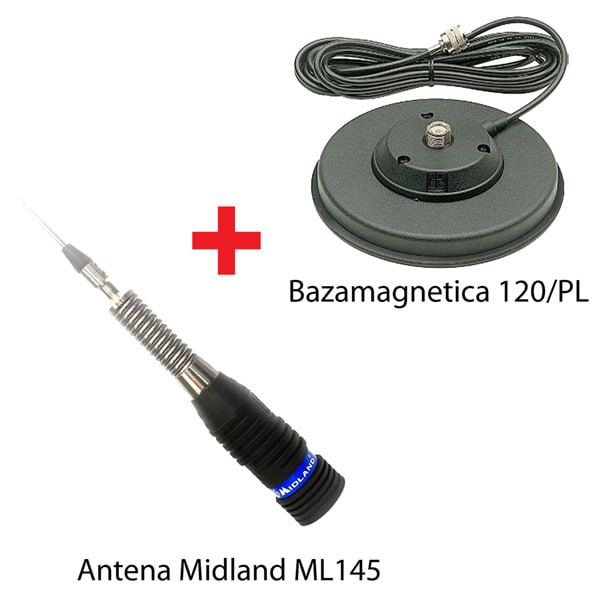 Antena CB Midland ML145 cu magnet 120/PL inclus
