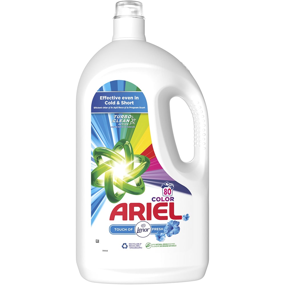 Detergent lichid ARIEL Touch of Lenor Fresh, 4 l, 80 spalari