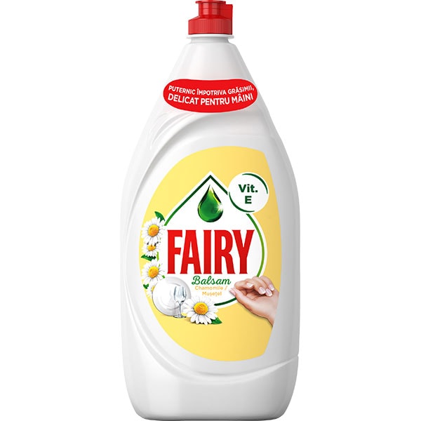 Detergent de vase FAIRY Sensitive Chamomile & Vitamin E, 1.3 l