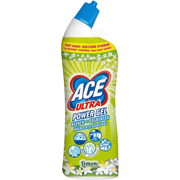 Inalbitor si degresant ACE Ultra Power gel Lemon, 750ml