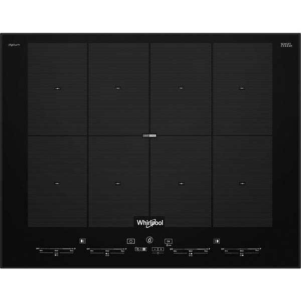 Plita incorporabila WHIRLPOOL SMO 658C/BT/IXL, Inductie, 8 arzatoare, negru