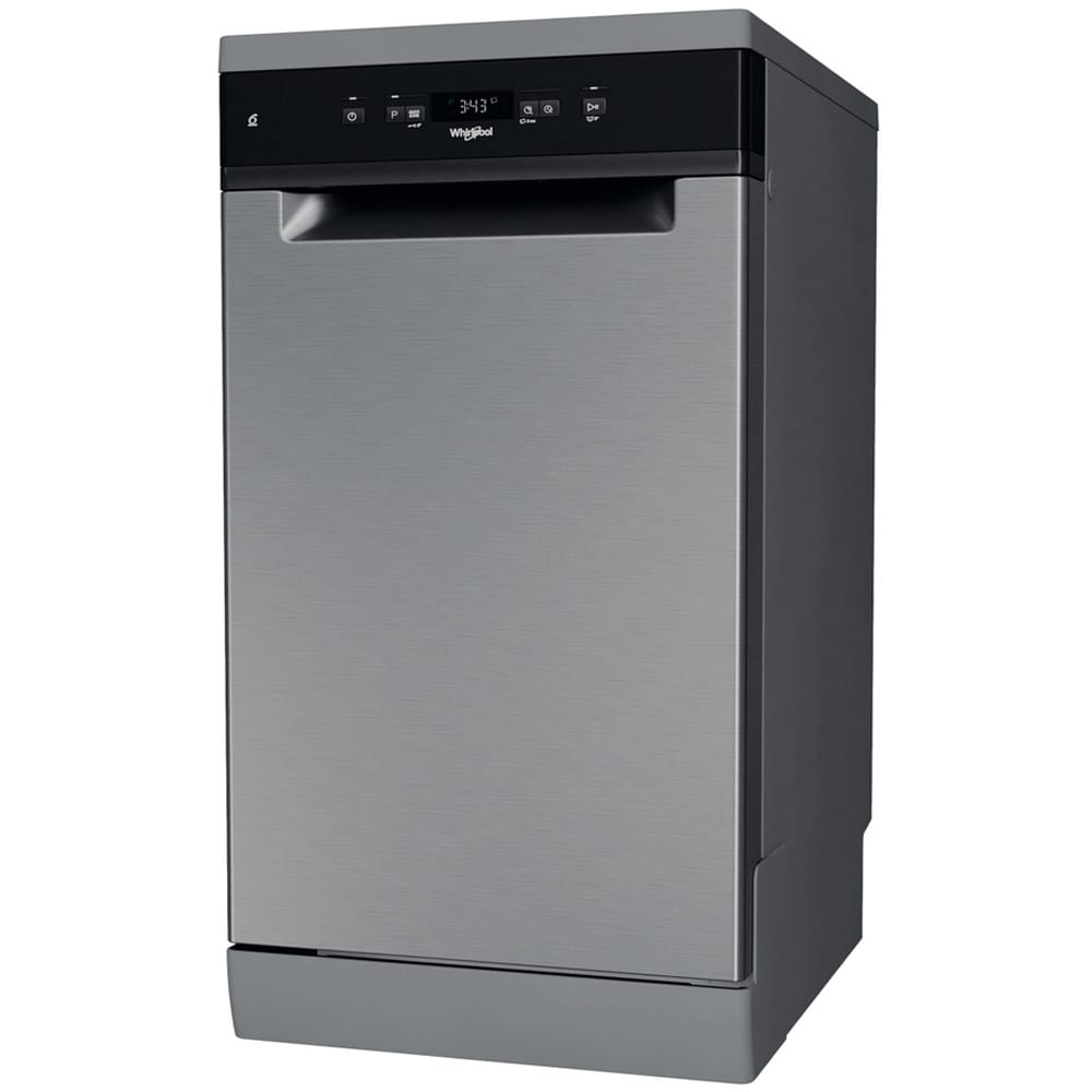 Masina de spalat vase independenta WHIRLPOOL WSFC 3M17 X, 10 seturi, 6 programe, 45 cm, Clasa F, inox