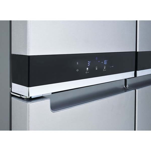 Side by Side WHIRLPOOL WQ9 B2L, No Frost, 594 l, H 187.4 cm, Clasa E, inox
