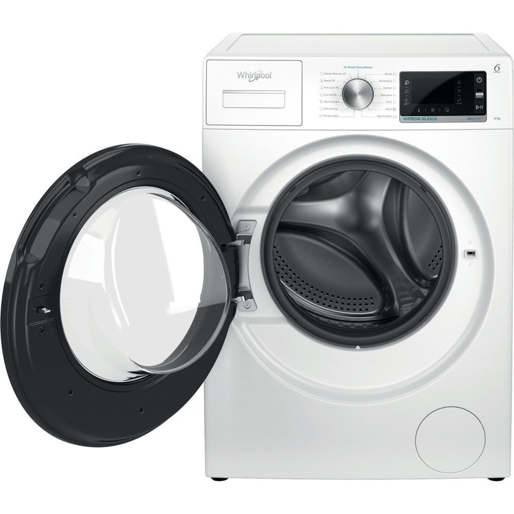 Masina de spalat rufe frontala WHIRLPOOL W6X W845WB EE, 8 kg, 1400rpm, Clasa B, alb