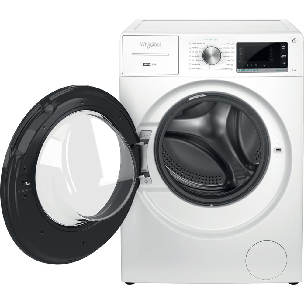 Masina de spalat rufe frontala WHIRLPOOL W8 W946WB EE, 9 kg, 1400rpm, Clasa A, alb
