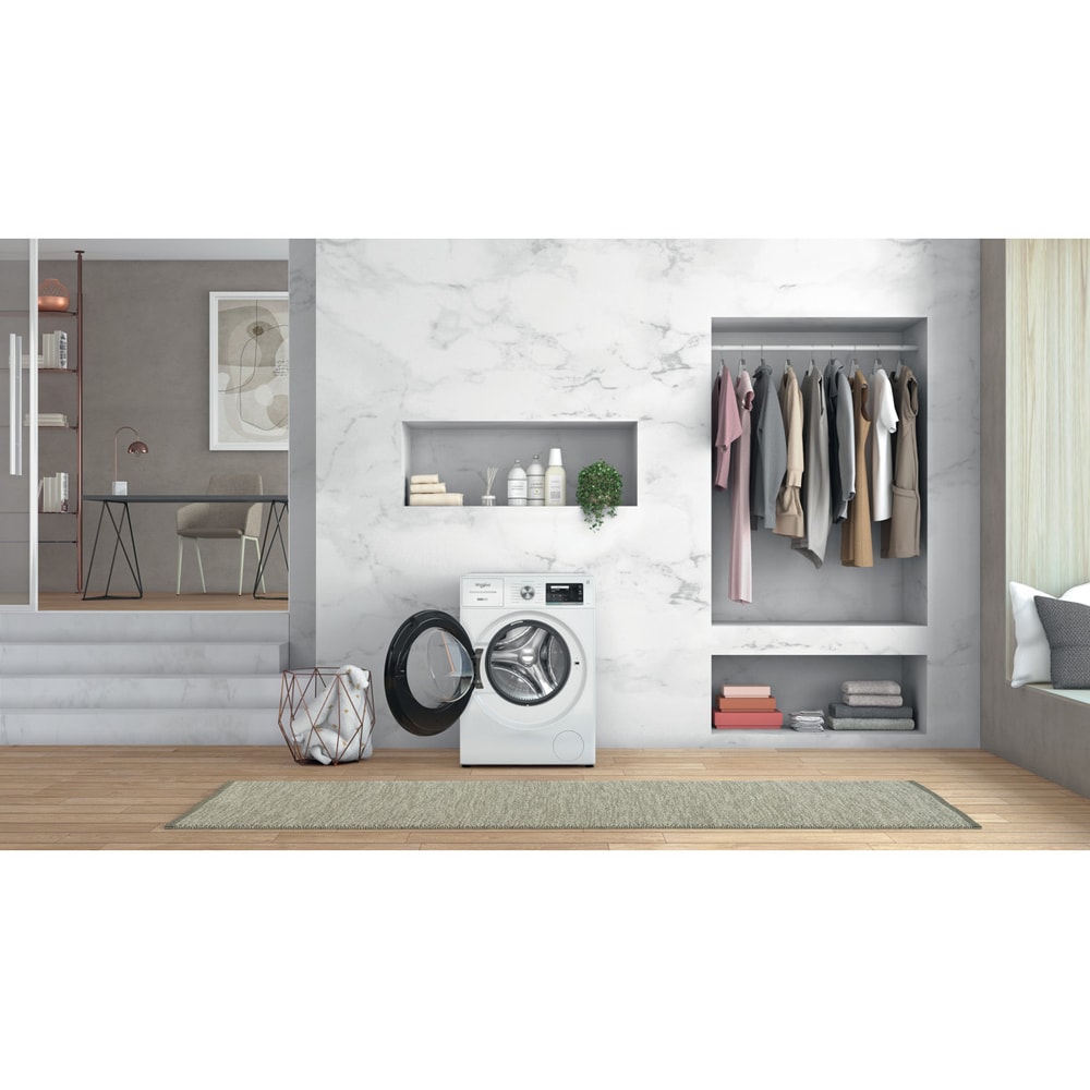 Masina de spalat rufe frontala WHIRLPOOL W8 W946WB EE, 9 kg, 1400rpm, Clasa A, alb