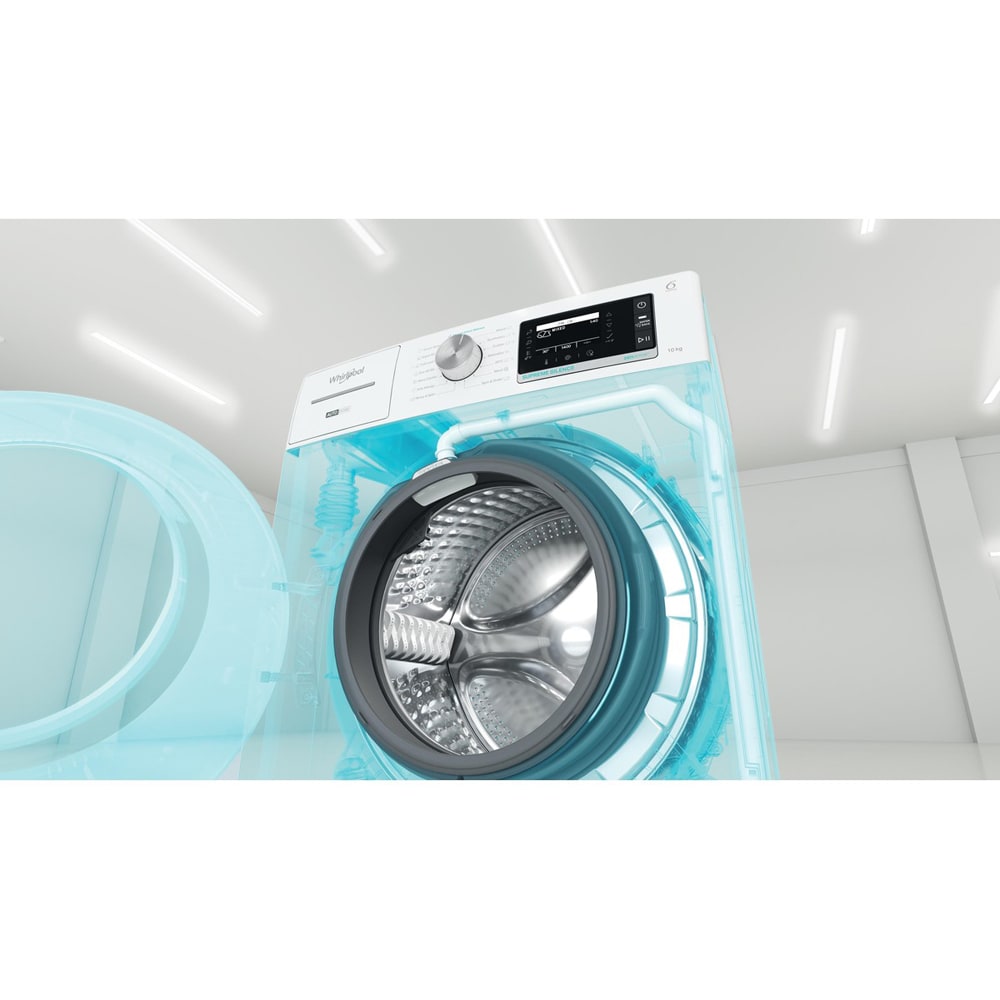 Masina de spalat rufe frontala WHIRLPOOL W8 W046WB EE, 10 kg, 1400rpm, Clasa A, alb