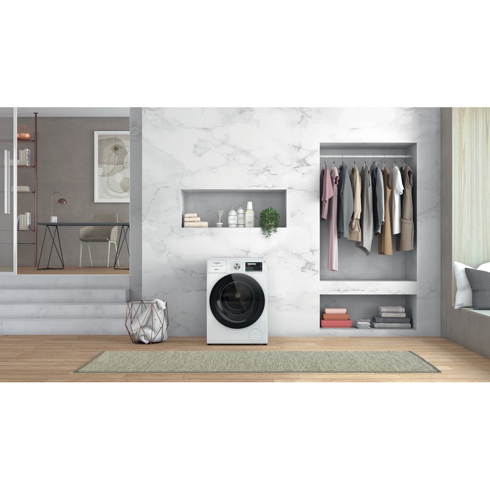 Masina de spalat rufe frontala WHIRLPOOL W8 W046WB EE, 10 kg, 1400rpm, Clasa A, alb