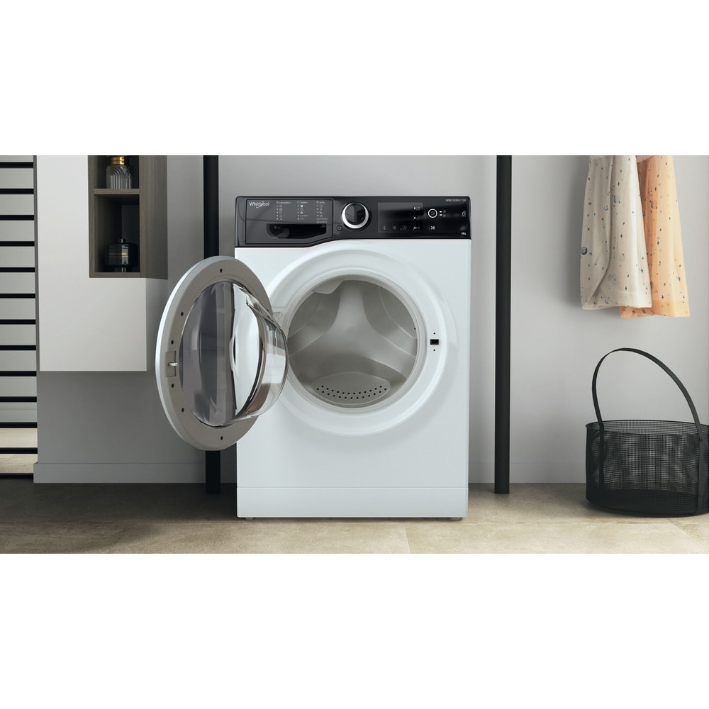 Masina de spalat rufe frontala slim WHIRLPOOL WRBSB 6249 S EU, 6th Sense, 6 kg, 1200rpm, Clasa C, alb