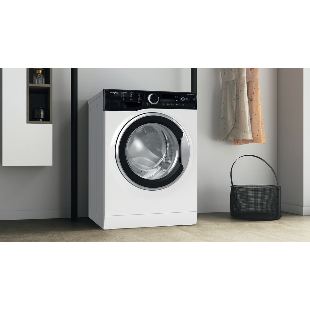 Masina de spalat rufe frontala slim WHIRLPOOL WRBSB 6249 S EU, 6th Sense, 6 kg, 1200rpm, Clasa C, alb