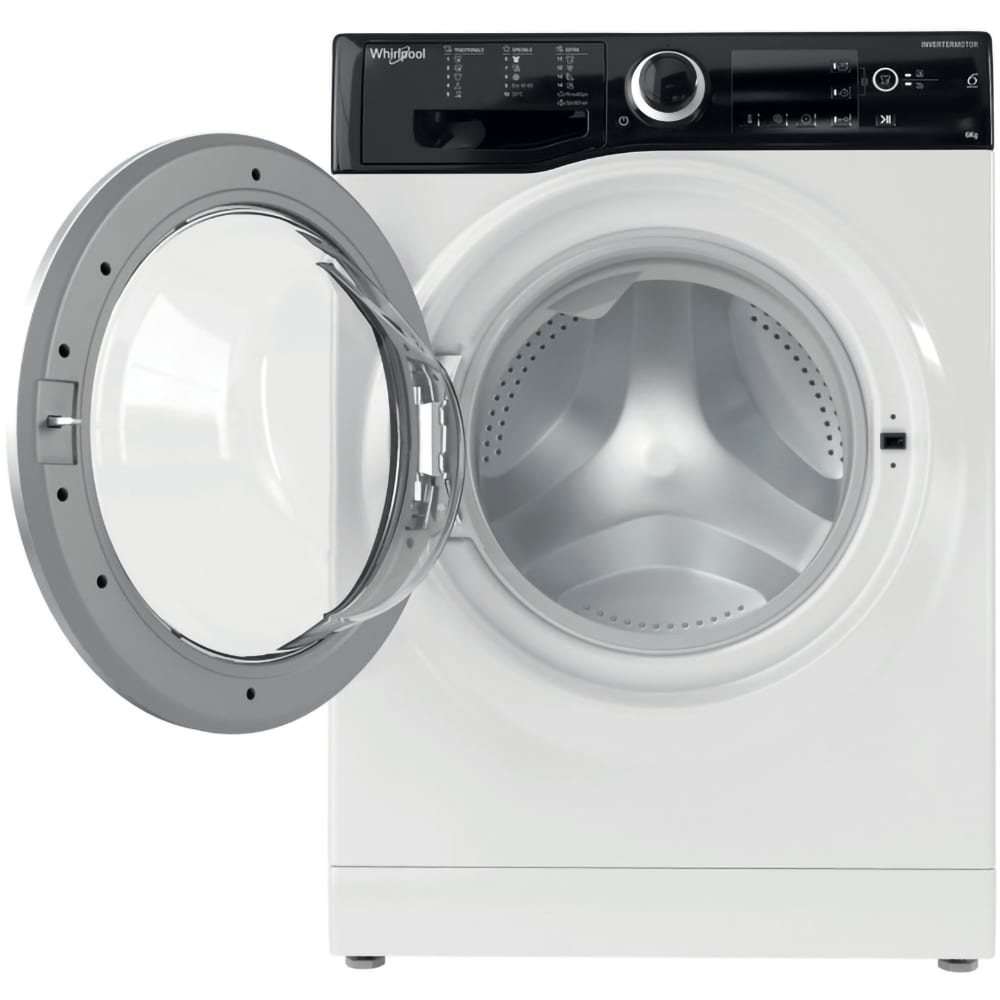 Masina de spalat rufe frontala slim WHIRLPOOL WRBSB 6249 S EU, 6th Sense, 6 kg, 1200rpm, Clasa C, alb