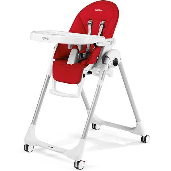Scaun de masa PEG PEREGO Prima Pappa Zero Follow Me Fragola, 0 luni-3 ani, rosu 