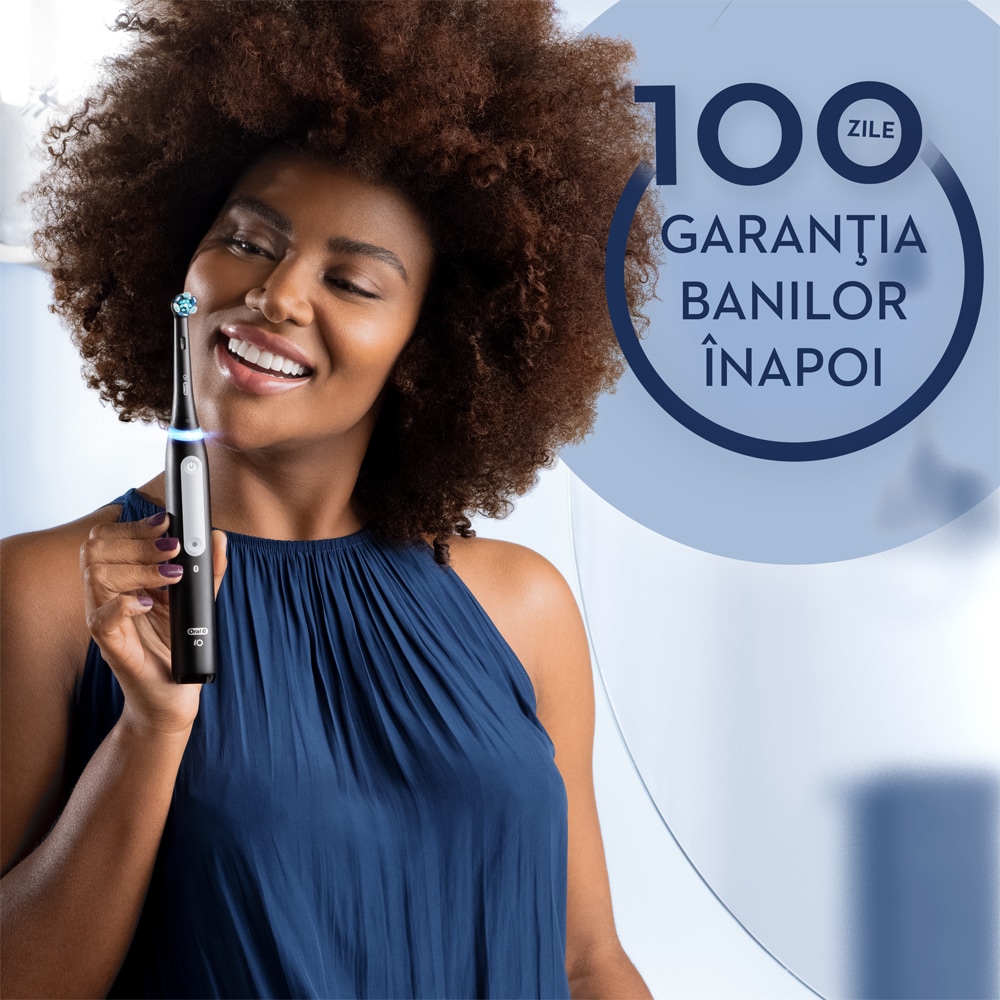 Periuta de dinti electrica ORAL-B iO3, 3 programe, 2 capete, negru