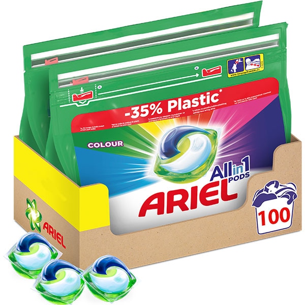 Detergent capsule ARIEL All in One Pods Color, 100 spalari