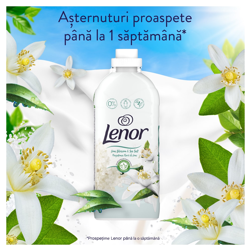 Balsam rufe LENOR Limeblossom & Sea Salt, 1.2L, 48 spalari