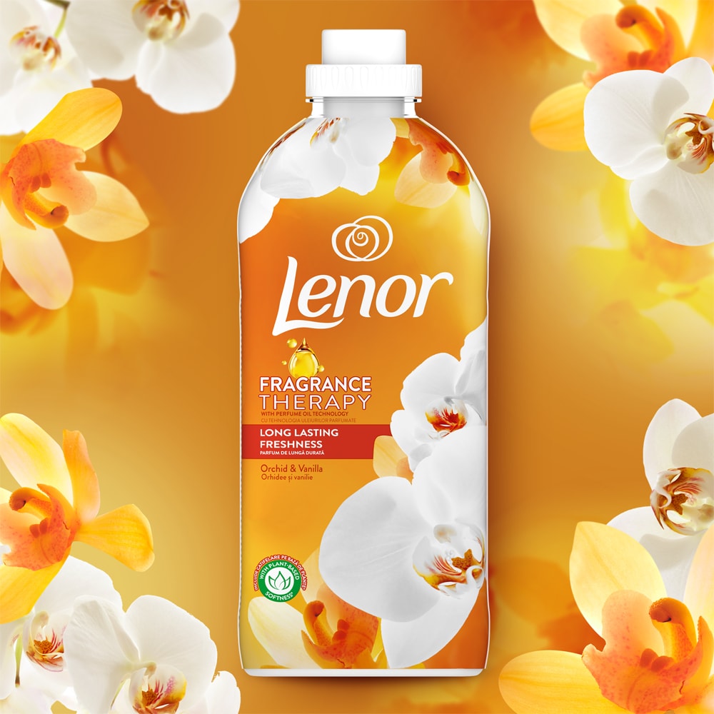 Balsam de rufe LENOR Vanilla Orchid&Golden Amber, 1.2 l, 48 spalari