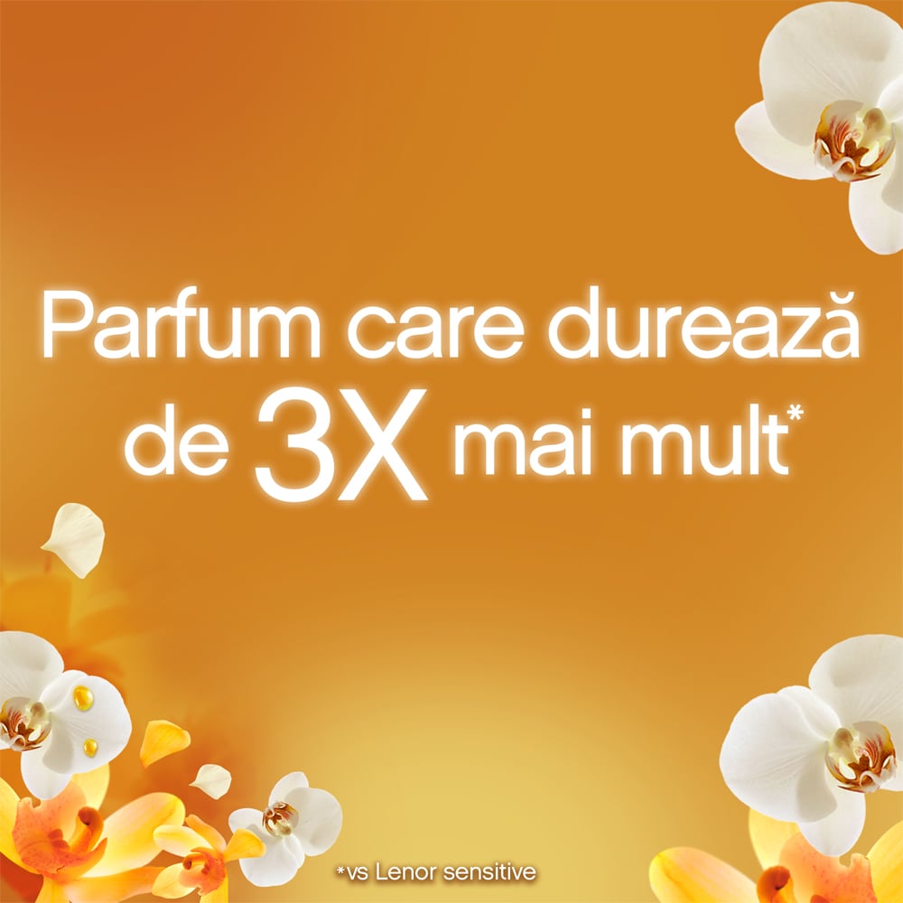 Balsam de rufe LENOR Vanilla Orchid&Golden Amber, 1.2 l, 48 spalari