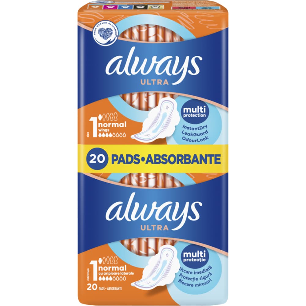 Absorbante ALWAYS Duo Ultra Plus Size 1, 20buc