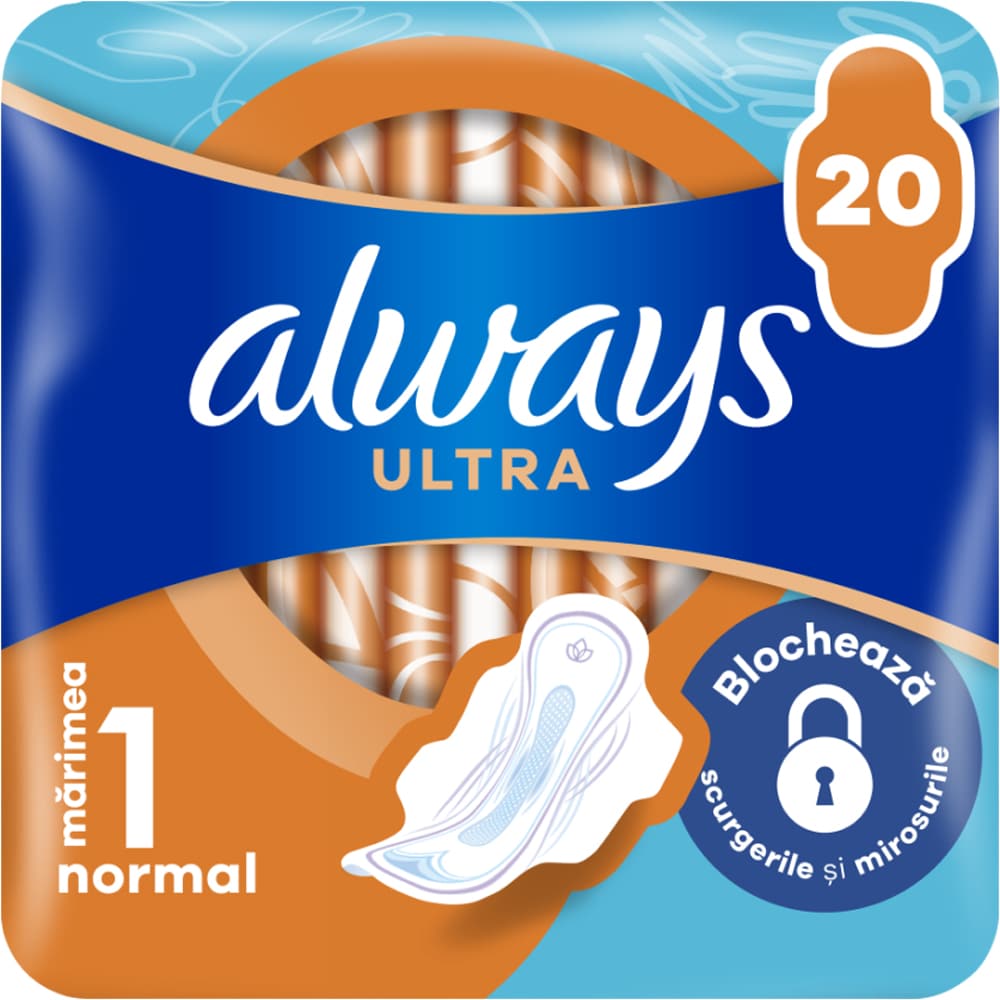 Absorbante ALWAYS Duo Ultra Plus Size 1, 20buc