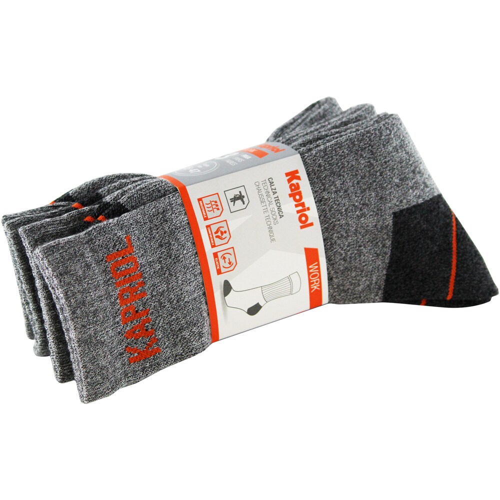 Set 3 perechi sosete KAPRIOL, marimea 45-47, gri