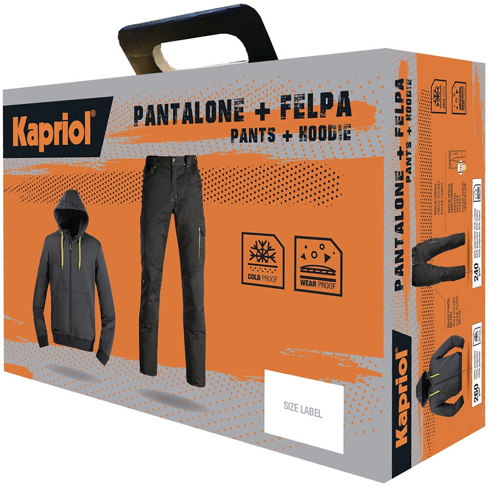 Set pantaloni si hanorac KAPRIOL, marimea XL, negru