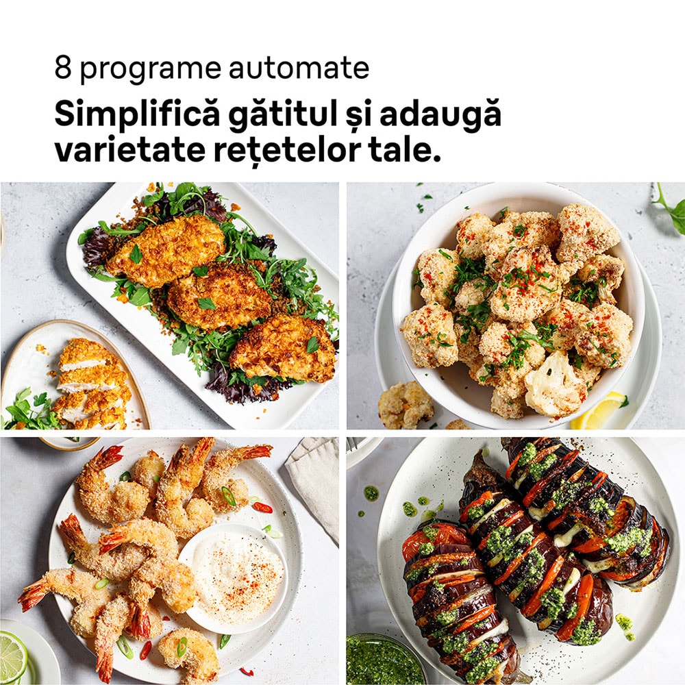 Friteuza cu aer cald BRAUN MultiFry 5 HF5034, 6l, 1.6kg, 2700W, negru-argintiu
