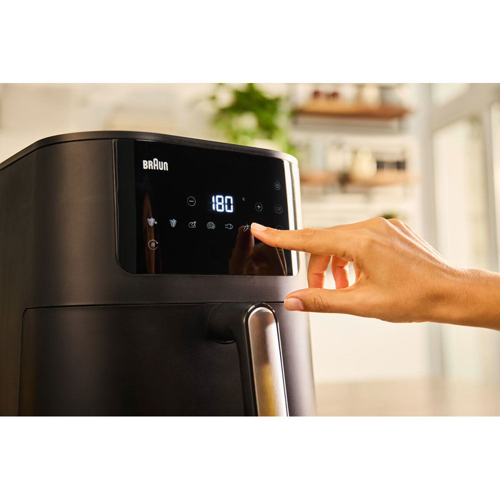Friteuza cu aer cald BRAUN MultiFry 5 HF5034, 6l, 1.6kg, 2700W, negru-argintiu
