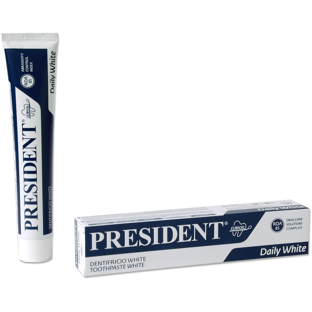 Pasta de dinti PRESIDENT Daily White, 75ml