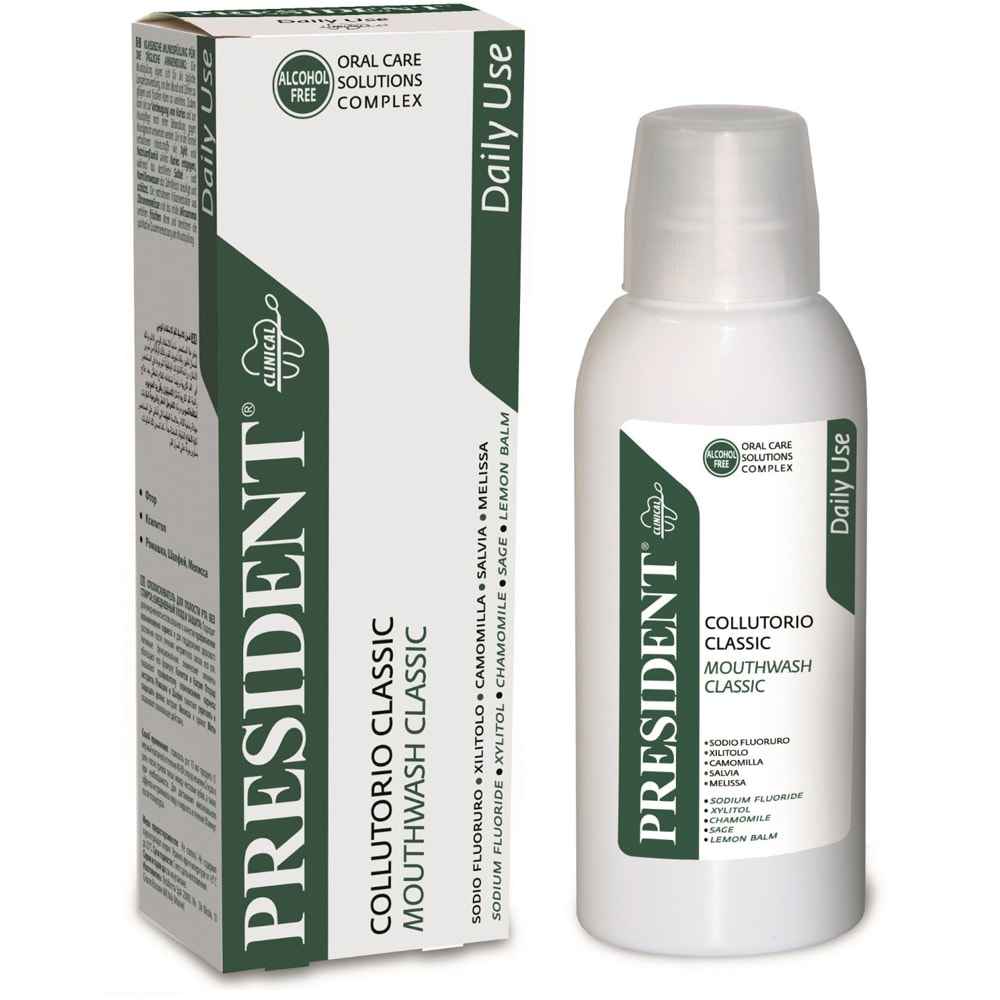 Apa de gura PRESIDENT Classic Daily Use, 200 ml