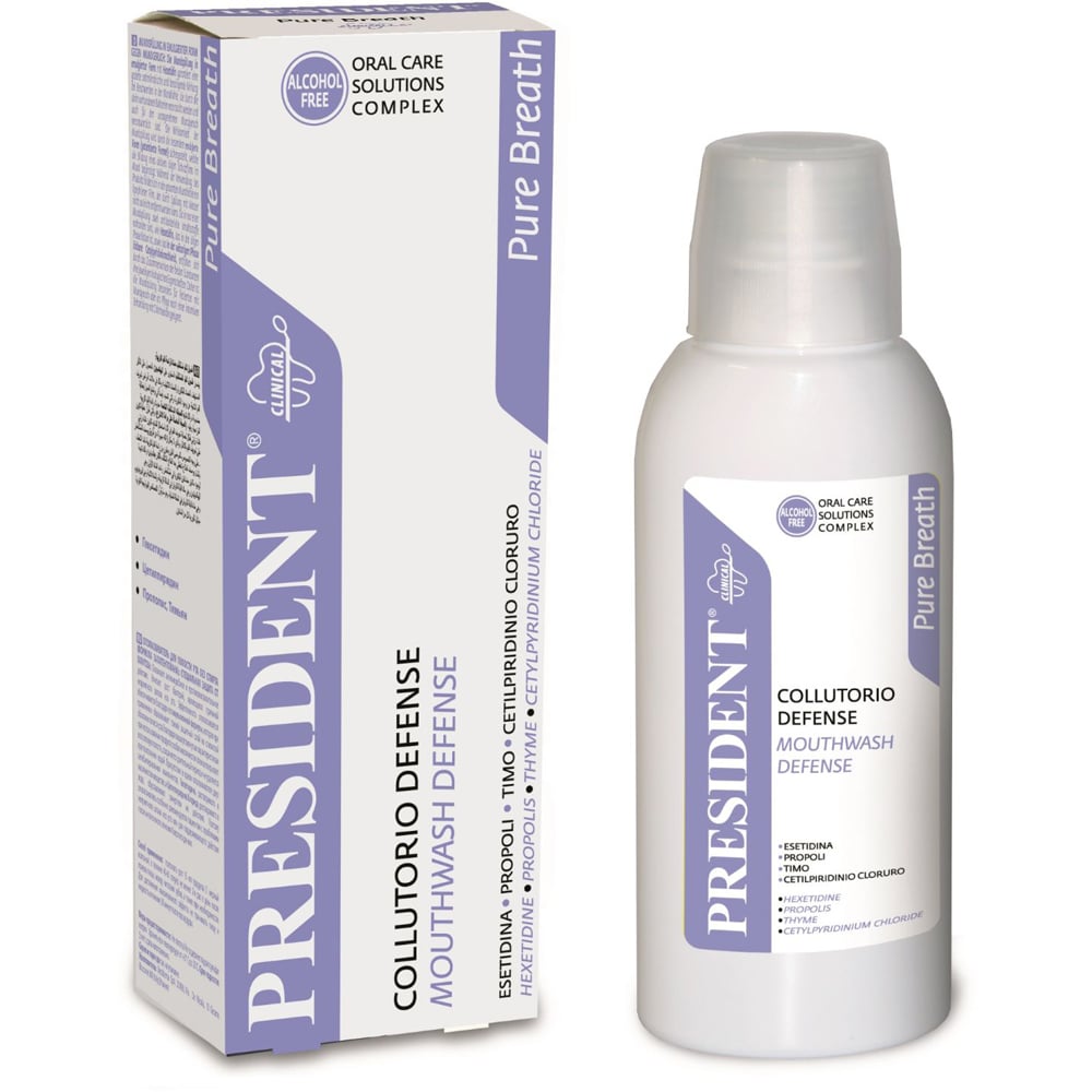 Apa de gura PRESIDENT Defense Pure Breath, 200ml