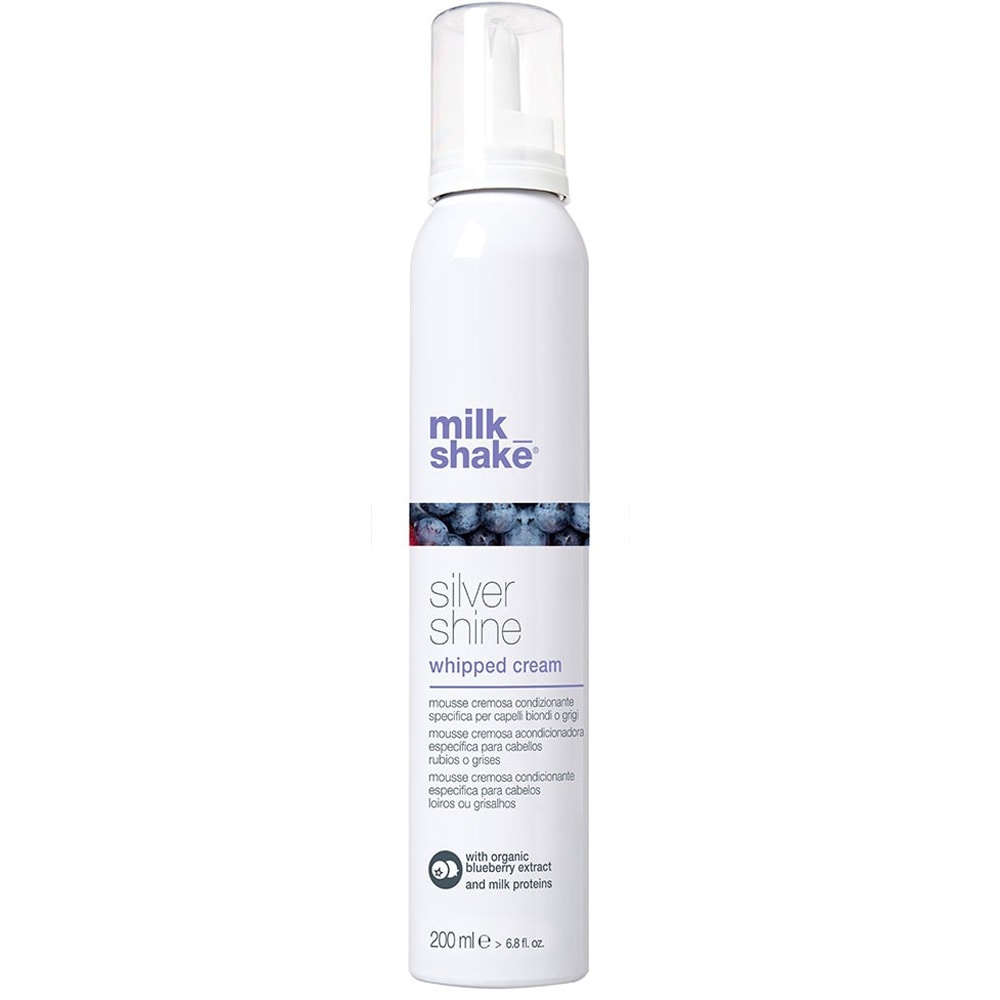 Balsam de par spuma MILK SHAKE Silver Shine Whipped Cream, 200ml