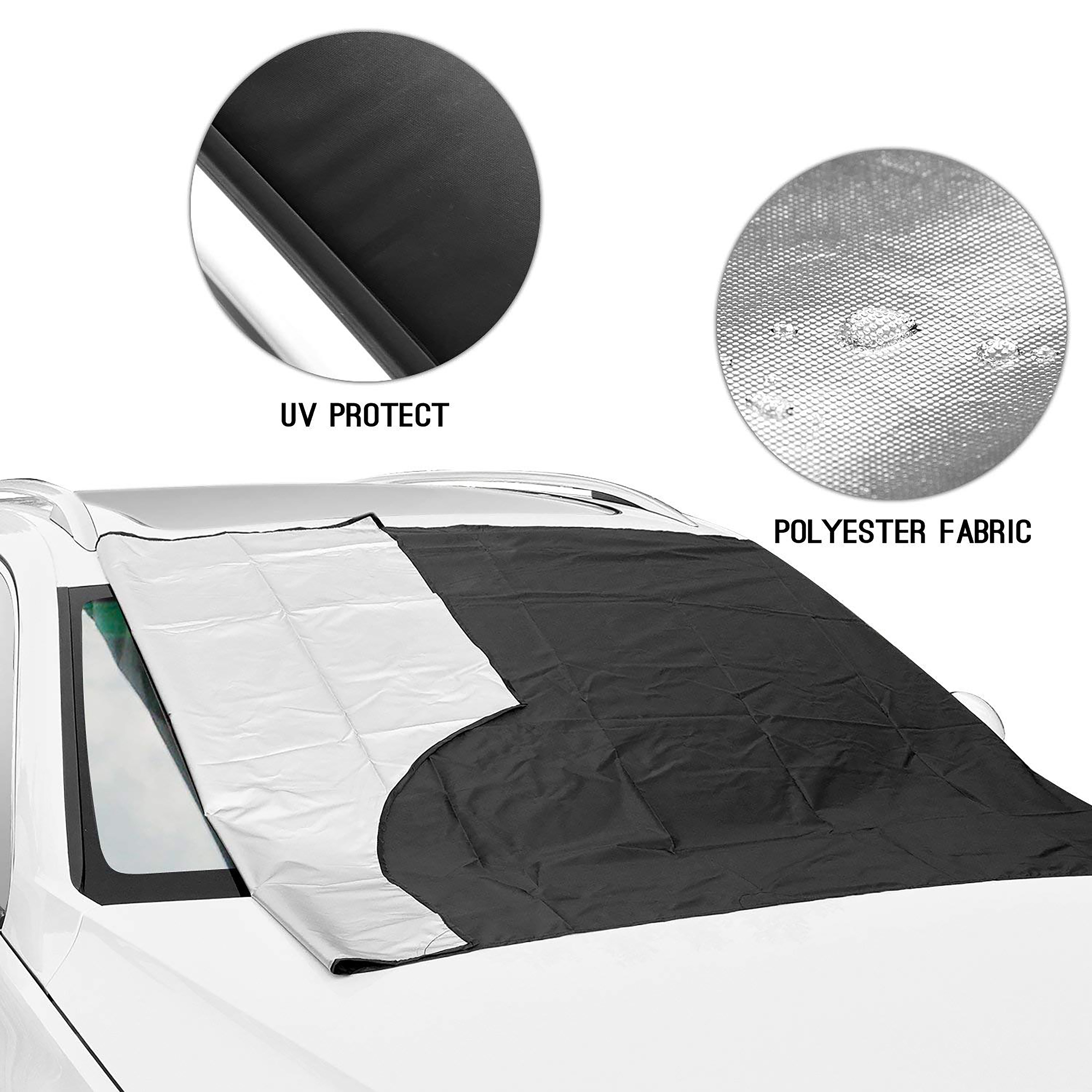 Protectie parbriz BOTTARI Artic, 180 x 100mm, argintiu