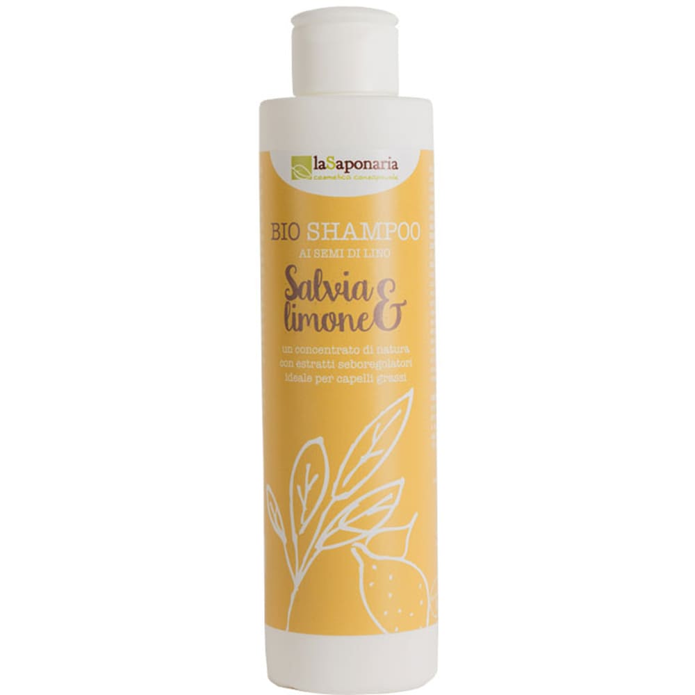 Sampon bio LA SAPONARIA Sage & Lemon, 200ml