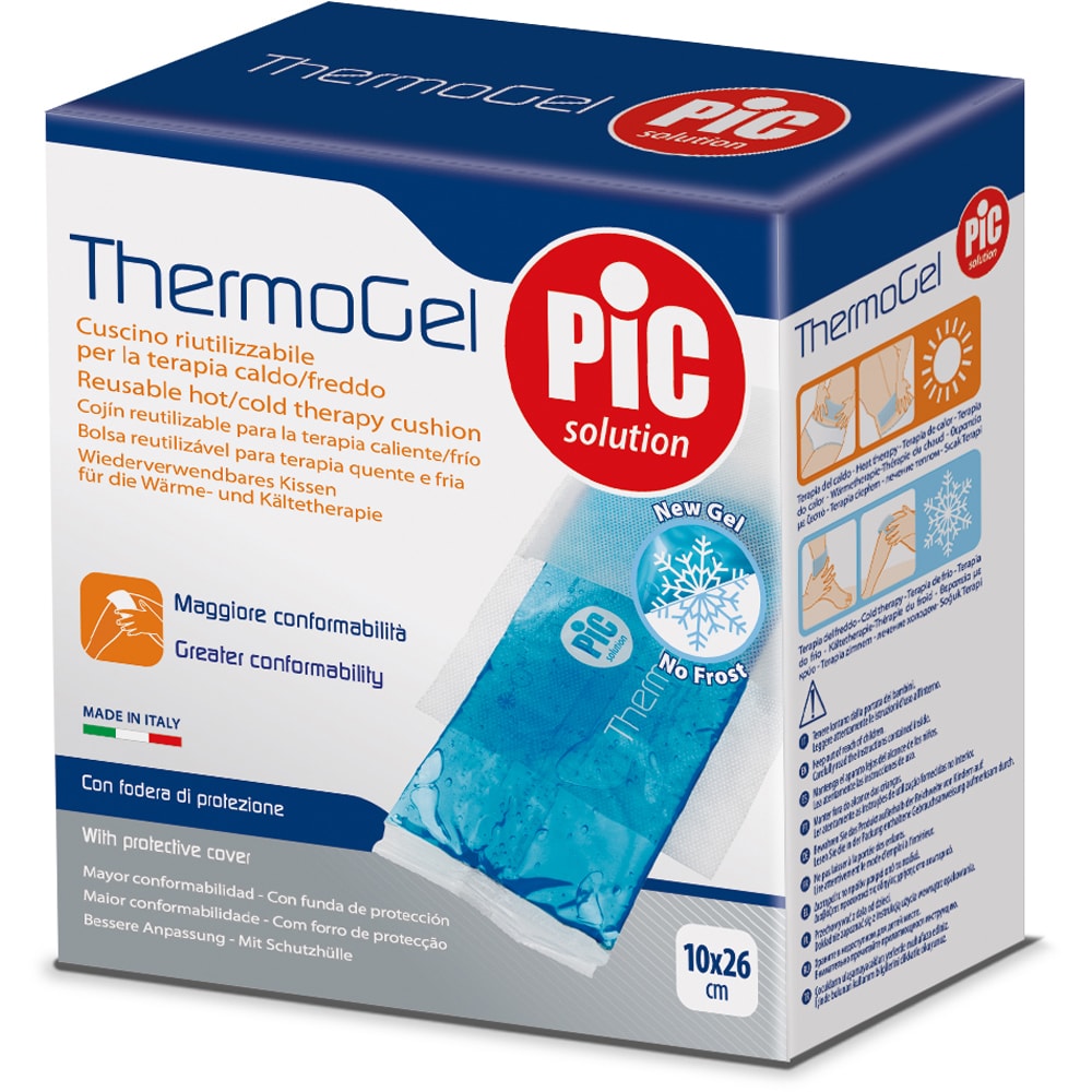 Compresa reutilizabila PIC SOLUTION ThermoGel clasica, terapie cald-rece, 10x26cm
