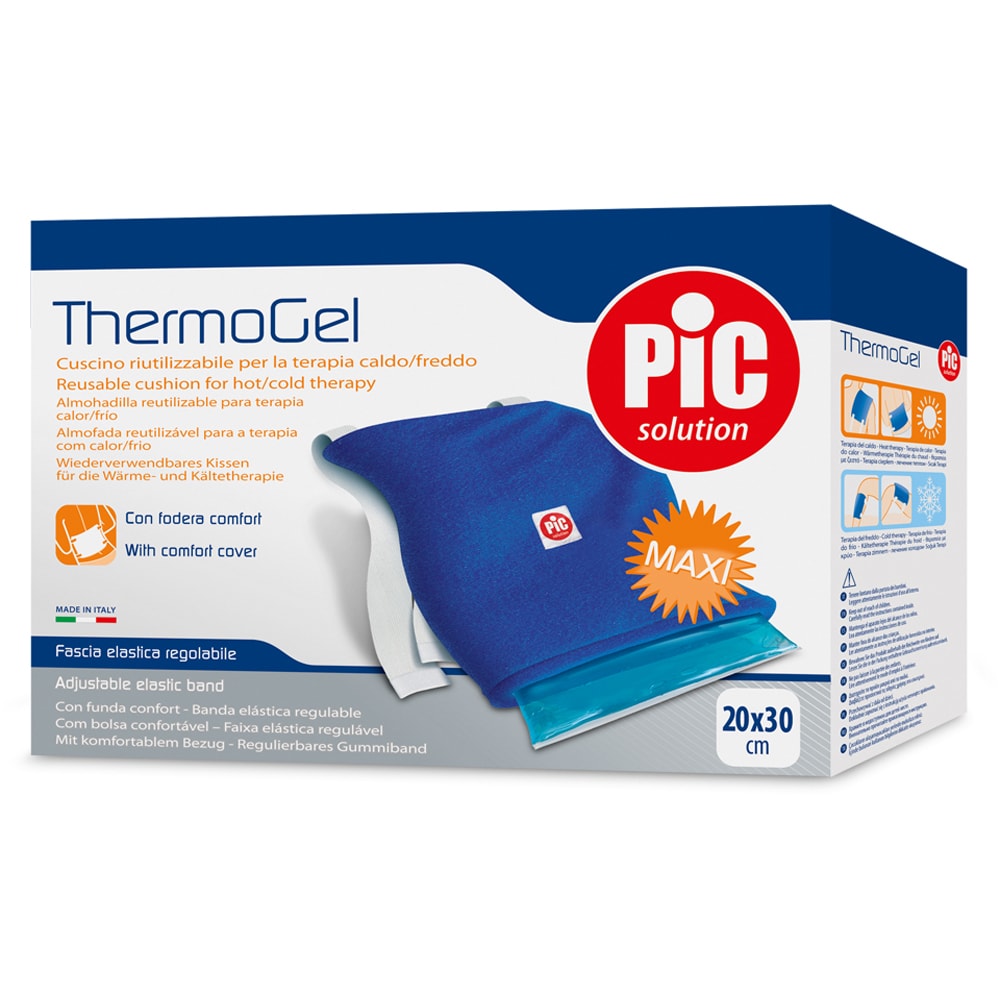 Compresa reutilizabila PIC SOLUTION ThermoGel cu husa protectie, 20x30cm