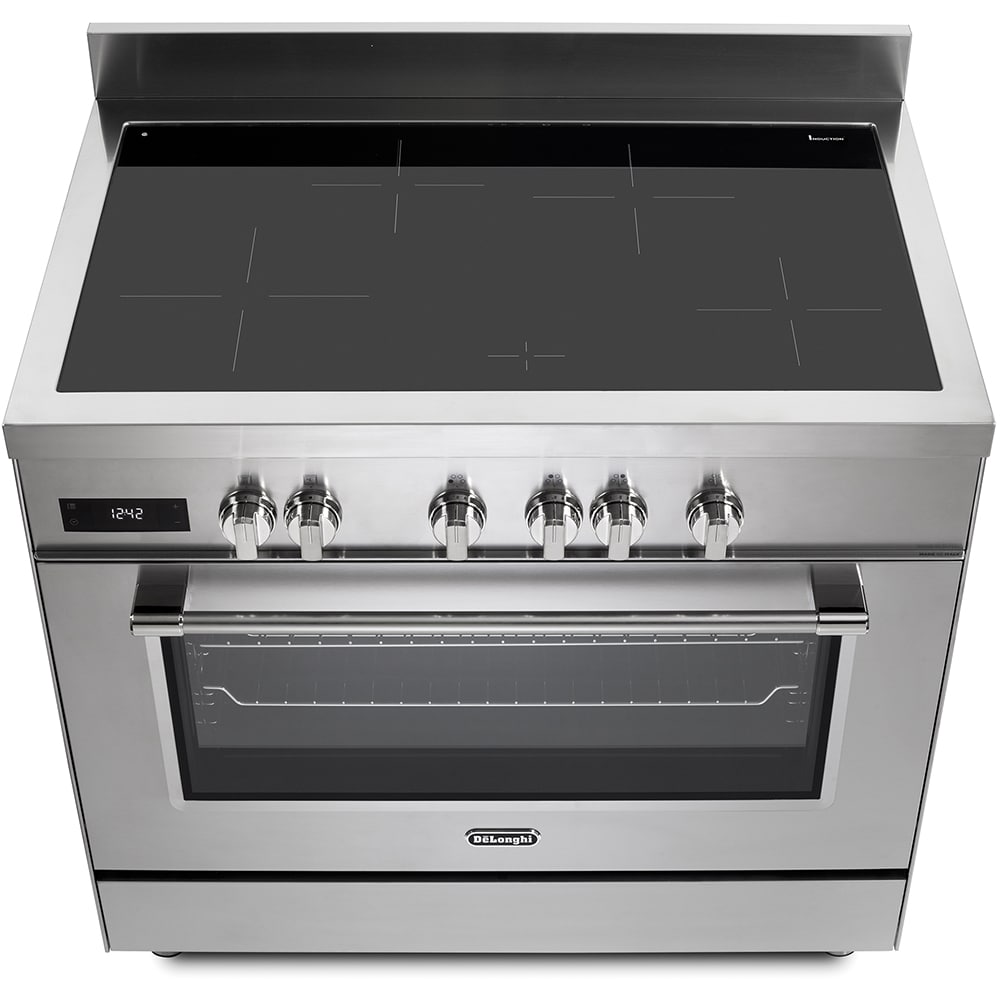 Aragaz profesional DELONGHI PRO 96 MX IN ED RO, 4 arzatoare, Electric, L 90 cm, inox