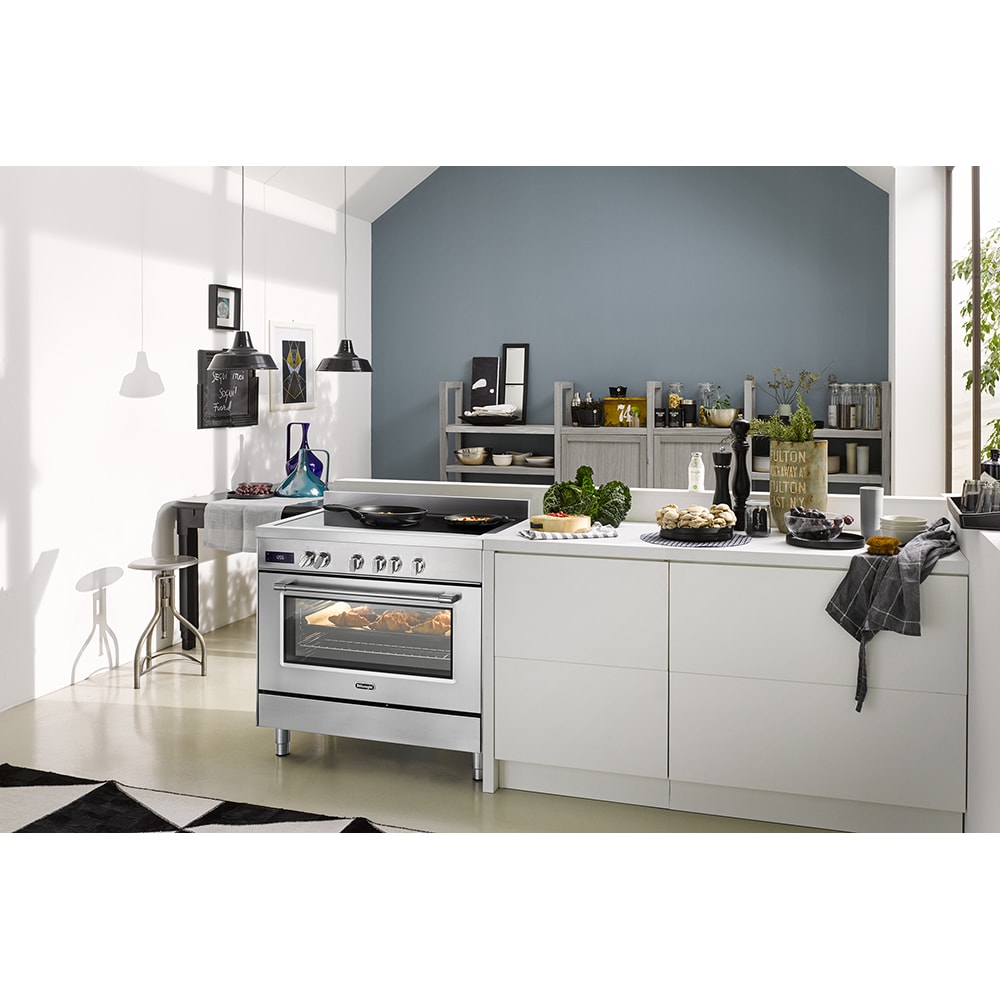 Aragaz profesional DELONGHI PRO 96 MX IN ED RO, 4 arzatoare, Electric, L 90 cm, inox
