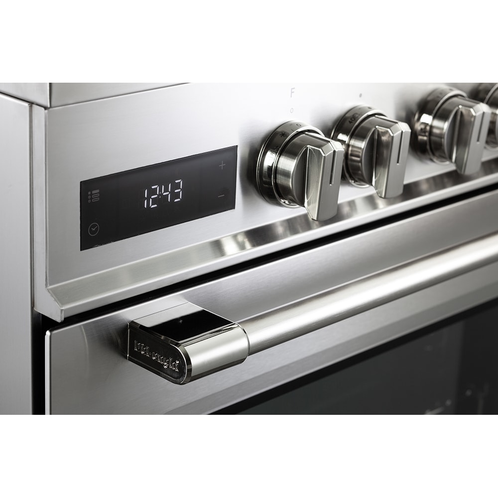 Aragaz profesional DELONGHI PRO 66 MXL PZ RO, 4 arzatoare, Gaz + Electric, L 60 cm, Grill, inox
