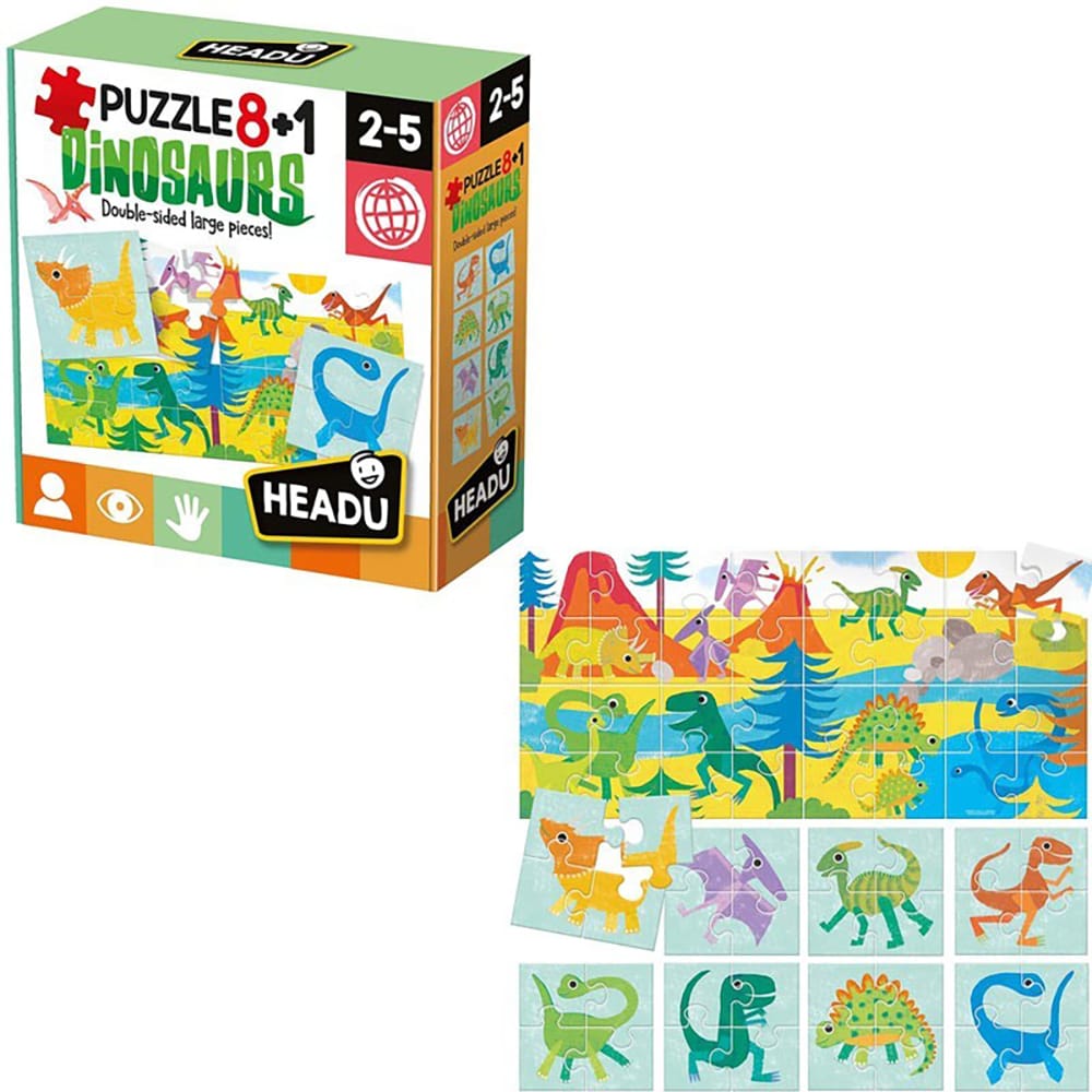 Puzzle HEADU Dinozaurii HE22243, 2 ani+ 32 piese