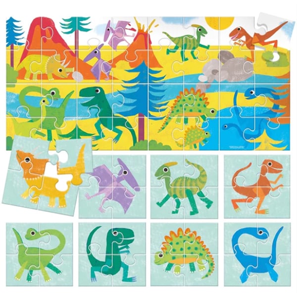Puzzle HEADU Dinozaurii HE22243, 2 ani+ 32 piese