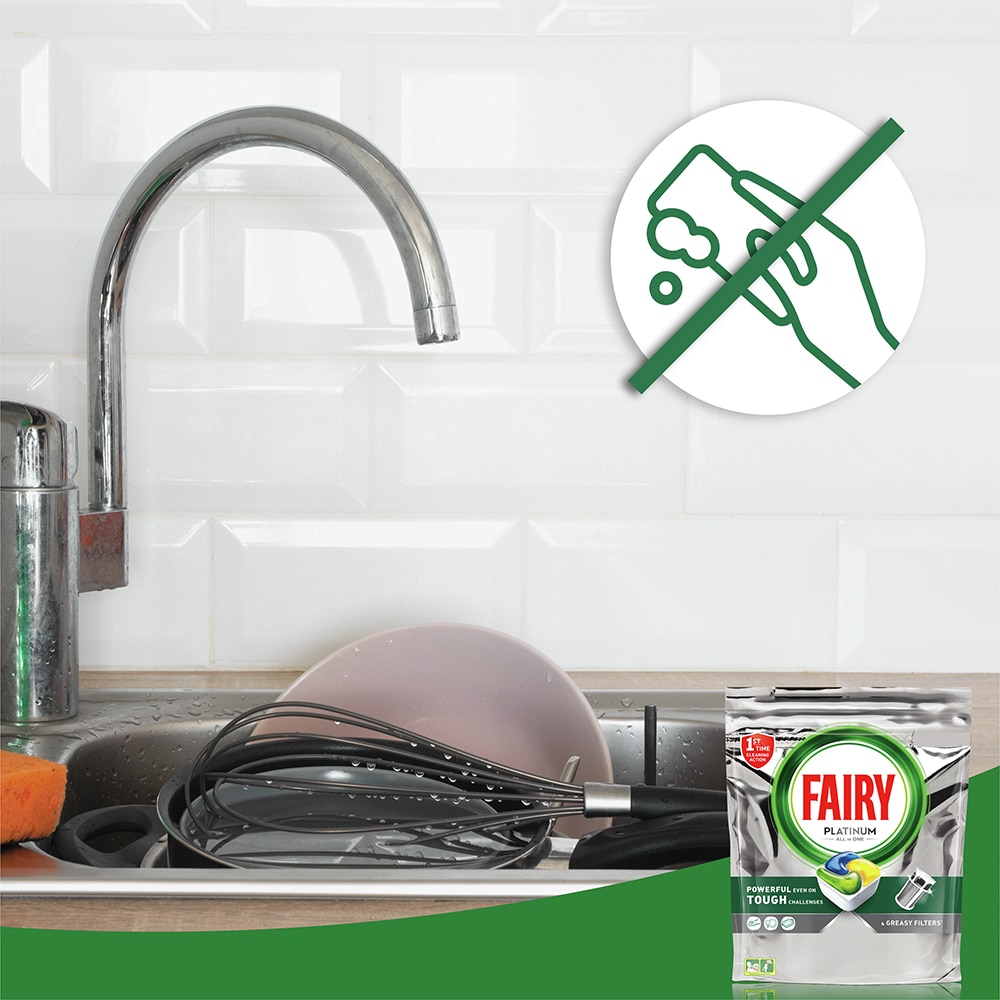 Detergent pentru masina de spalat vase FAIRY Platinum Platinum All in One, 113 capsule