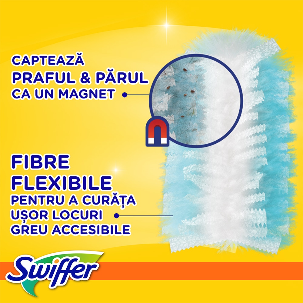 Rezerve pentru pamatuf SWIFFER Trap & Lock, 18 bucati
