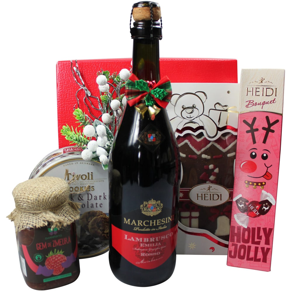 Cos cadou LUXURY BASKETS Petit Rouge 6PR