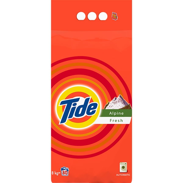 Detergent automat TIDE Auto Alpine Fresh, 8kg, 80 spalari