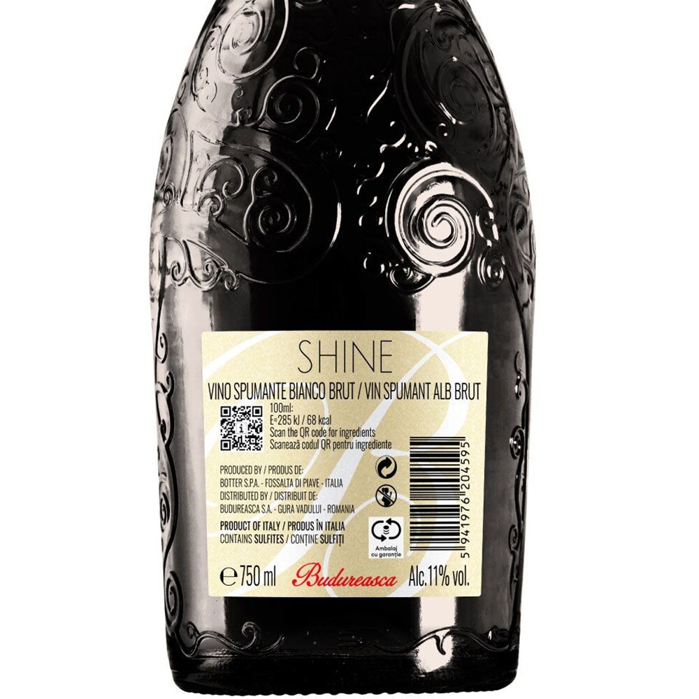 Vin spumant alb Shine, 0.75L