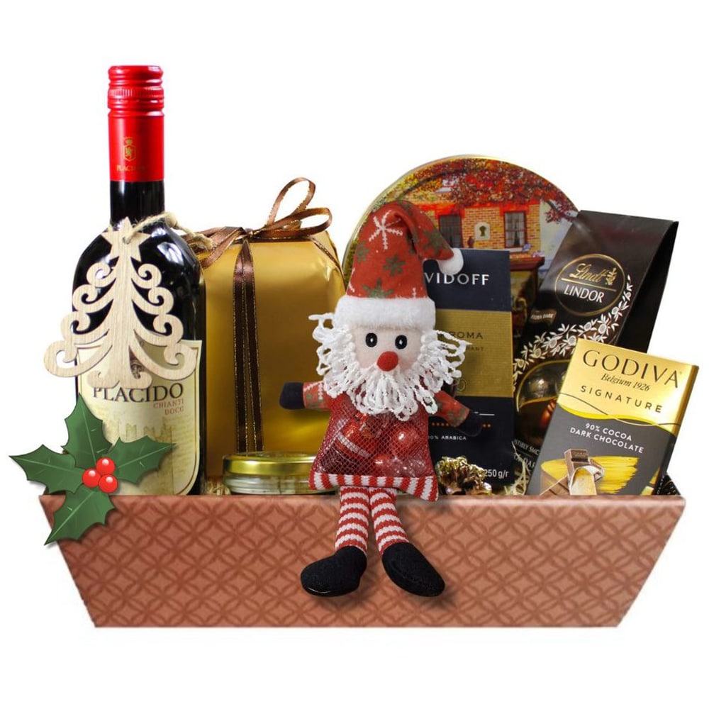 Cos cadou LUXURY BASKETS Craciun Gourmet Premium Placido 9CGPP