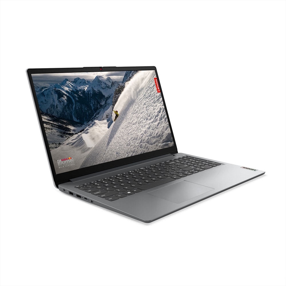 Laptop LENOVO IdeaPad 1 15IGL7, Intel Celeron N4120 pana la 2.6Ghz, 15.6" HD, 4GB, eMMC 128GB, Intel UHD Graphics, Windows 11 Home S, gri