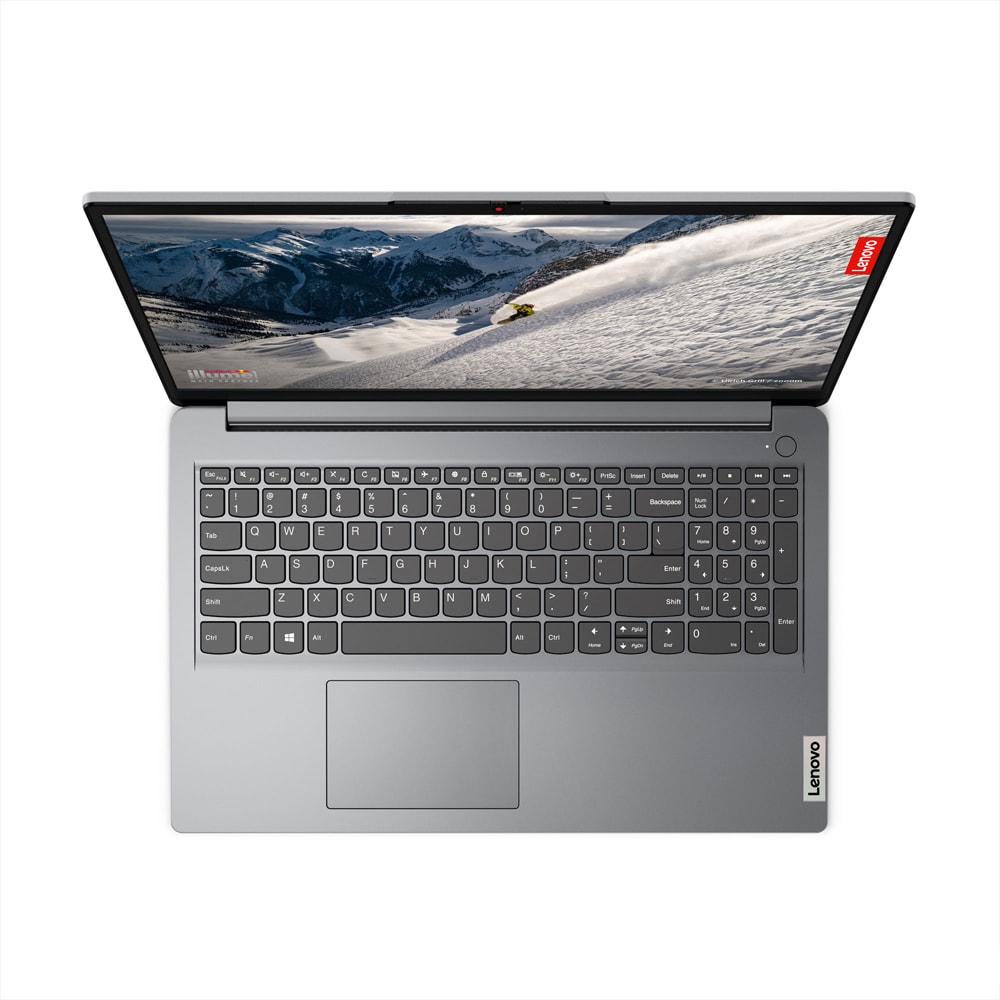 Laptop LENOVO IdeaPad 1 15IGL7, Intel Celeron N4120 pana la 2.6Ghz, 15.6" HD, 4GB, eMMC 128GB, Intel UHD Graphics, Windows 11 Home S, gri