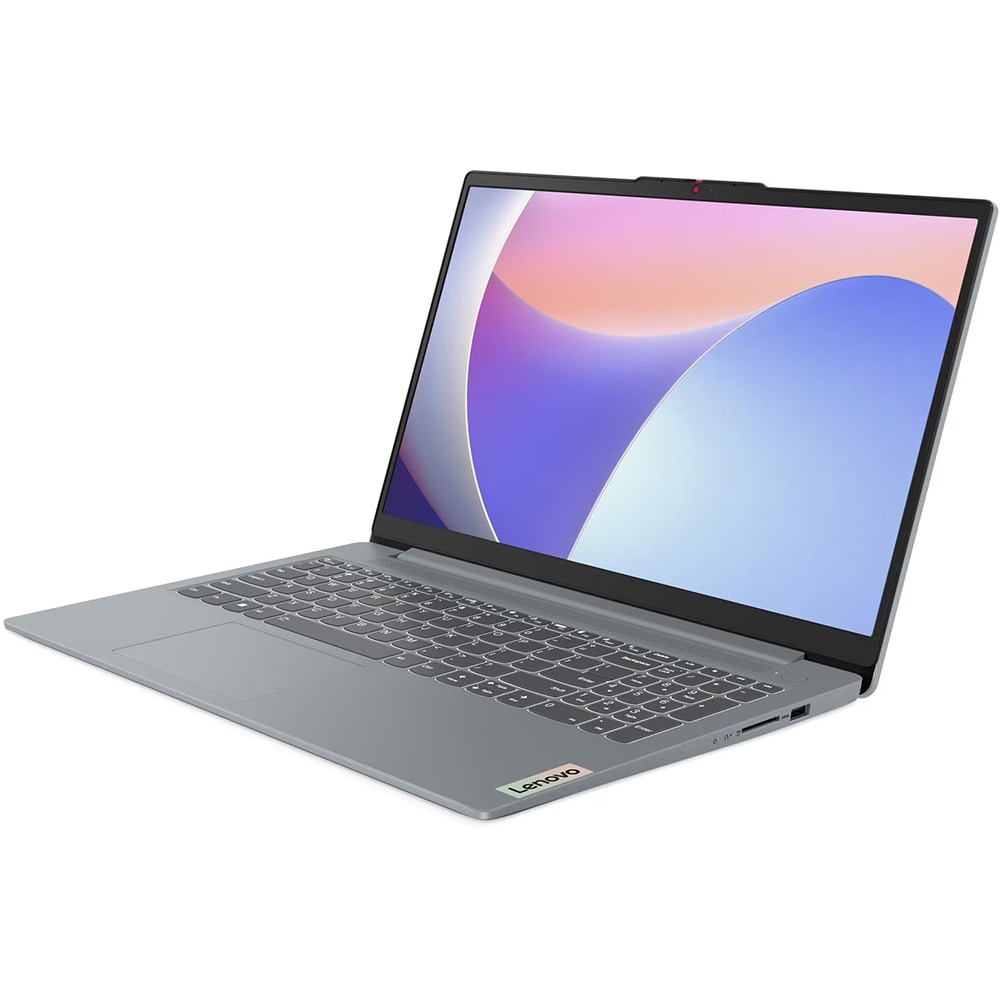 Laptop LENOVO IdeaPad Slim 3 15IAN8, Intel Core i3-N305 pana la 3.8GHz, 15.6" Full HD, 8GB, SSD 512GB, Intel UHD Graphics, Free DOS, Arctic Grey